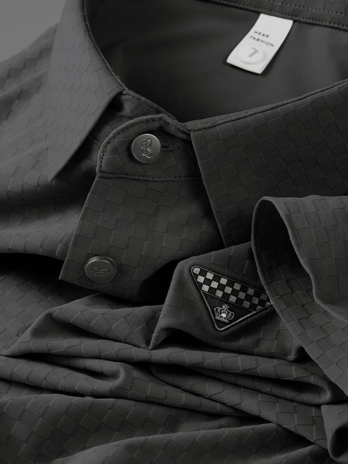 Regal Grid Textured Polo T-Shirt