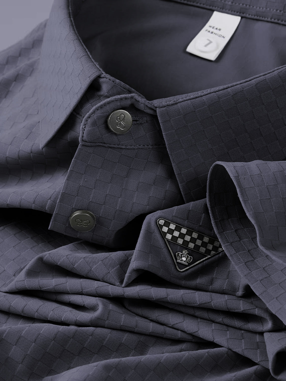 Regal Grid Textured Polo T-Shirt