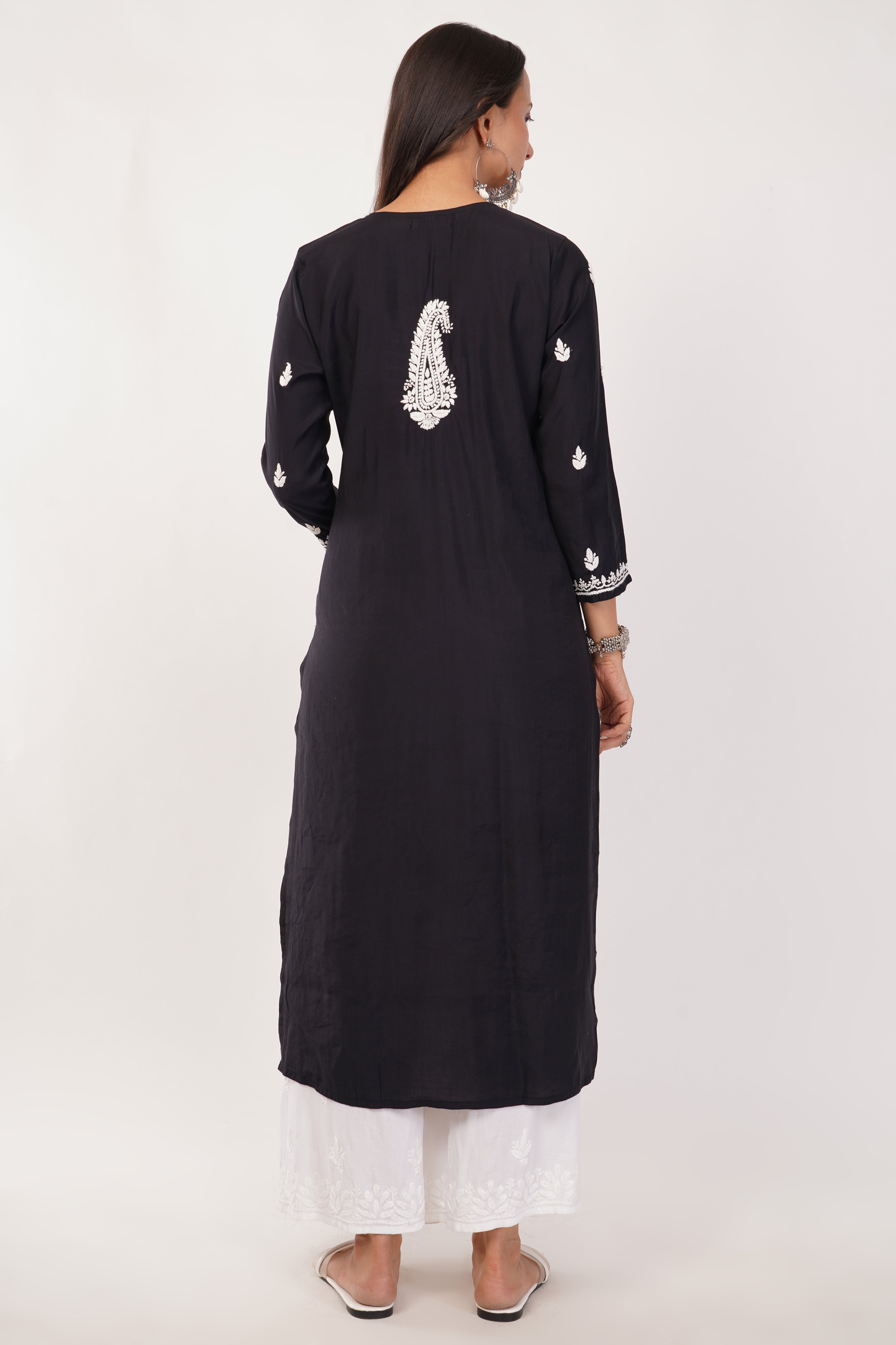 Black Bliss Chanderi Kurta