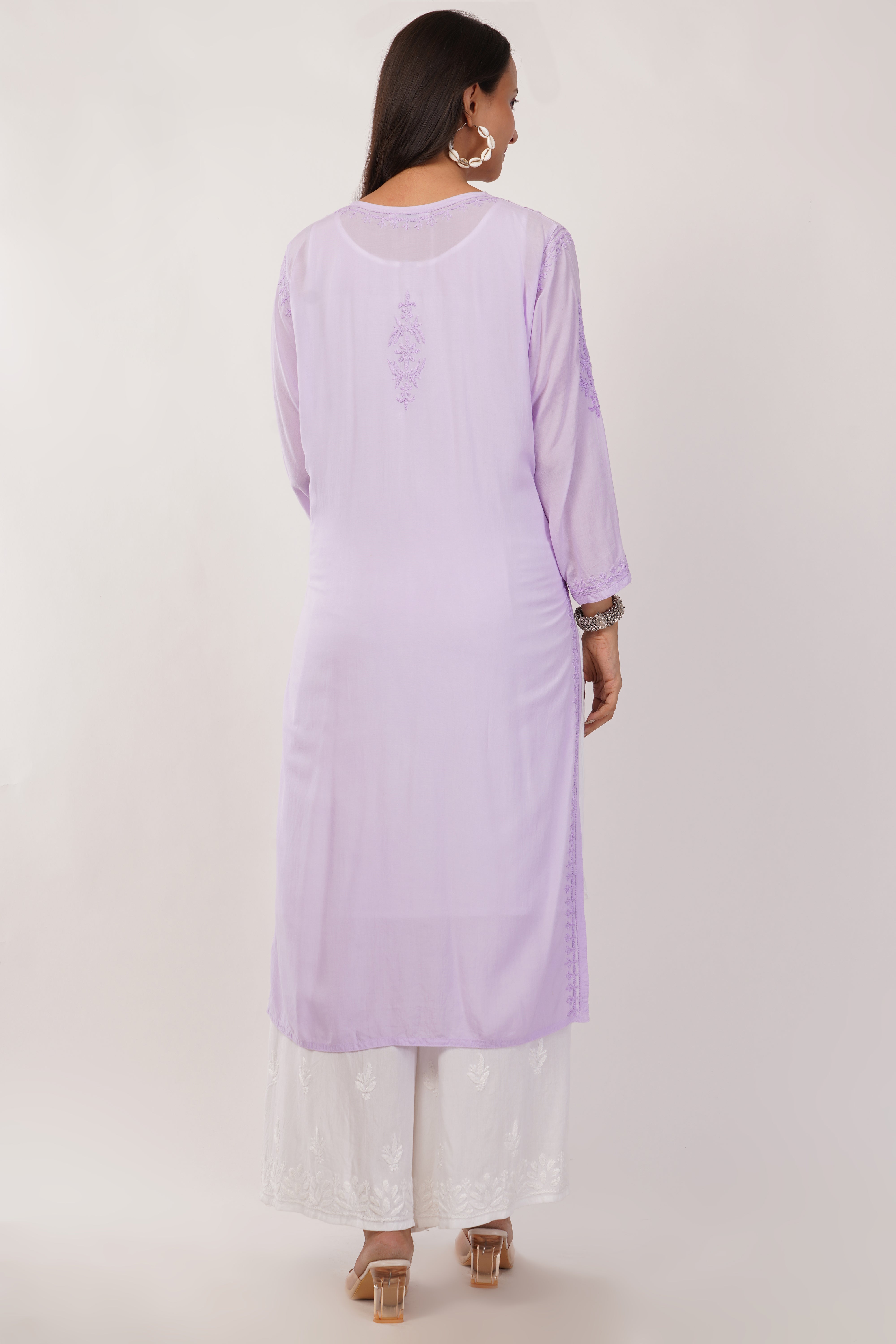 Lavender Dream Mulmul Kurta