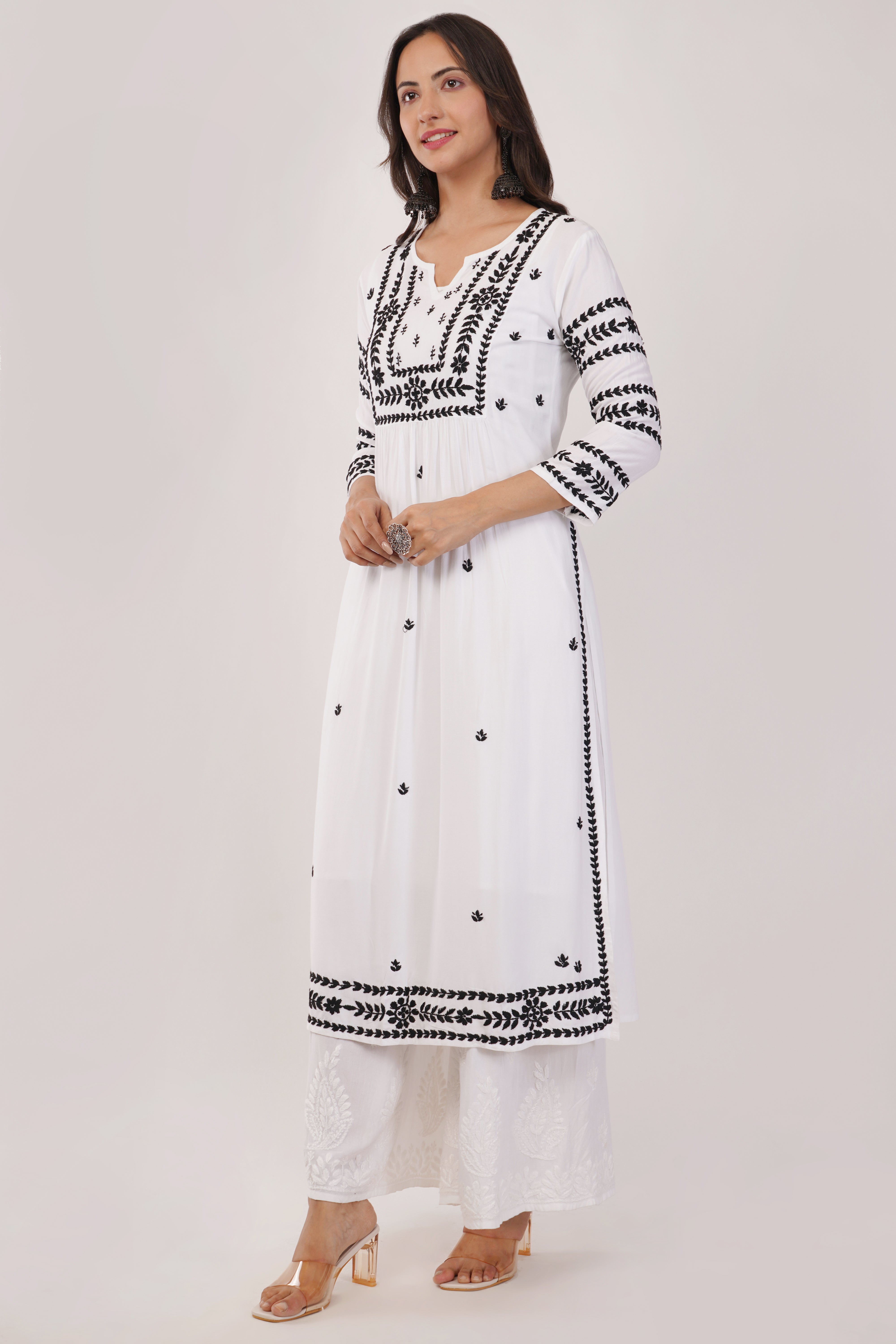 White Classic Muslin Kurta