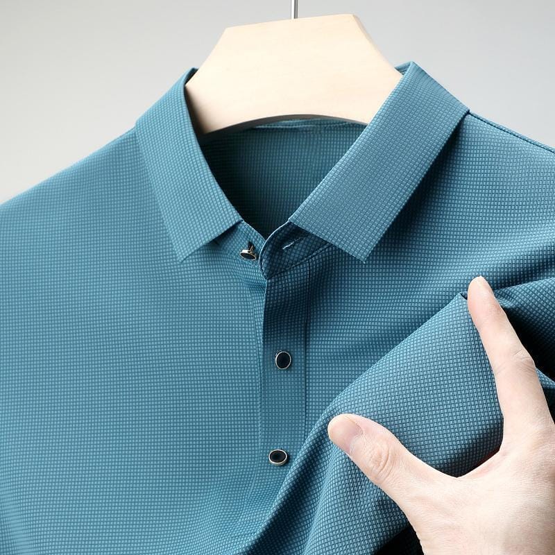 Stylish Men's Polo T-Shirt with Button Placket