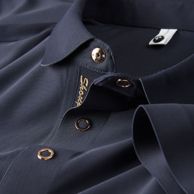 Premium Snap-Button Polo Shirt – Elegant & Functional Design