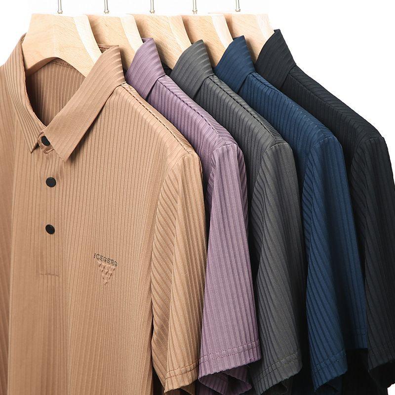 Men’s Designer Polo T-Shirt with Minimalist Embroidered Logo