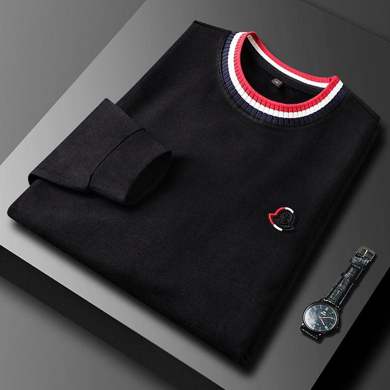 Sophisticated  Long Sleeve T-Shirt with Designer Collar