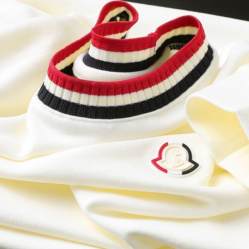 Sophisticated  Long Sleeve T-Shirt with Designer Collar