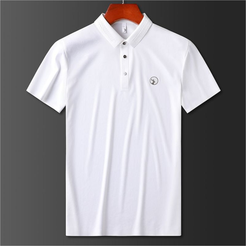 Men’s Classic  Short Sleeve and  Elegant Collar Polo T-Shirt
