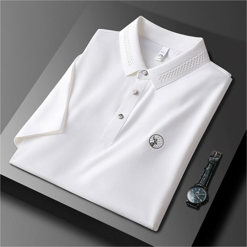 Men’s Classic  Short Sleeve and  Elegant Collar Polo T-Shirt