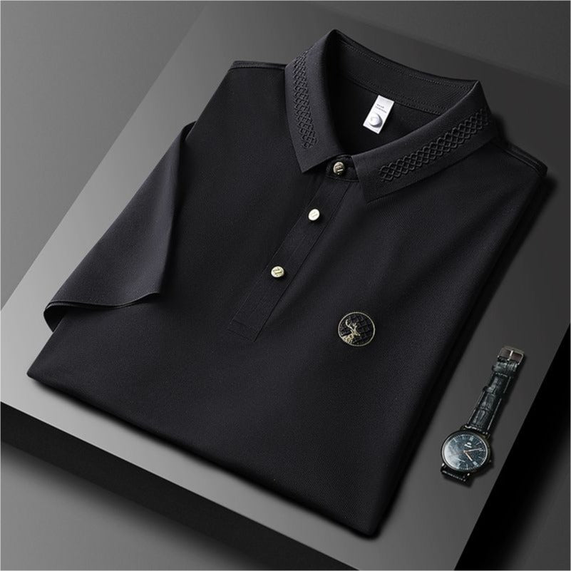 Men’s Classic  Short Sleeve and  Elegant Collar Polo T-Shirt