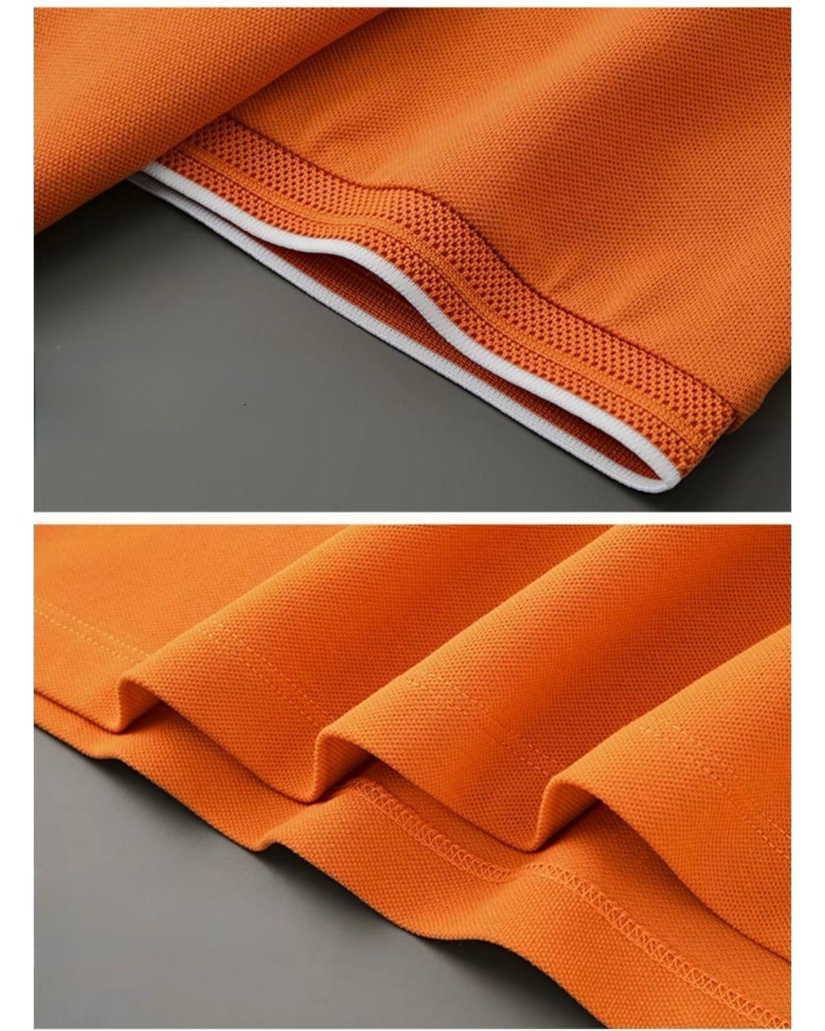 Retro Vibe Zip Polo with Pop Logo