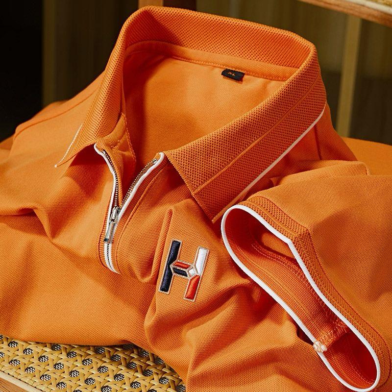 Retro Vibe Zip Polo with Pop Logo