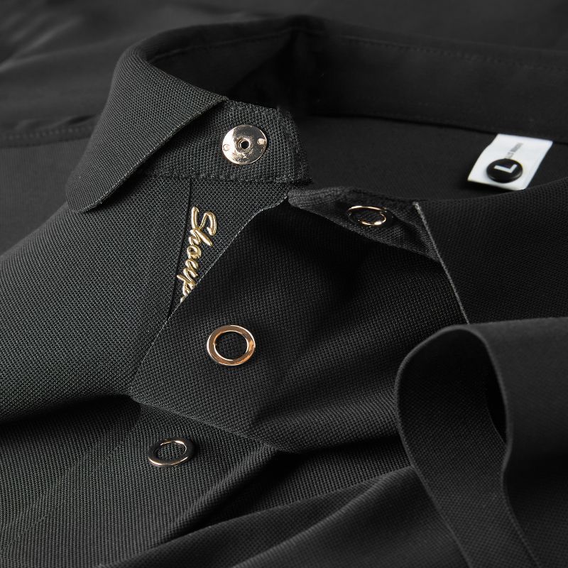 Premium Snap-Button Polo Shirt – Elegant & Functional Design
