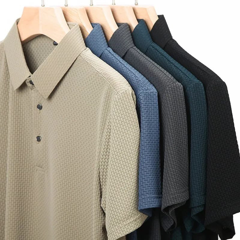 Imported Silk Textured T-Shirt For Men