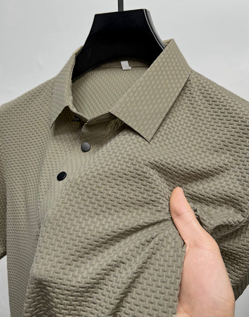 Imported Silk Textured T-Shirt For Men