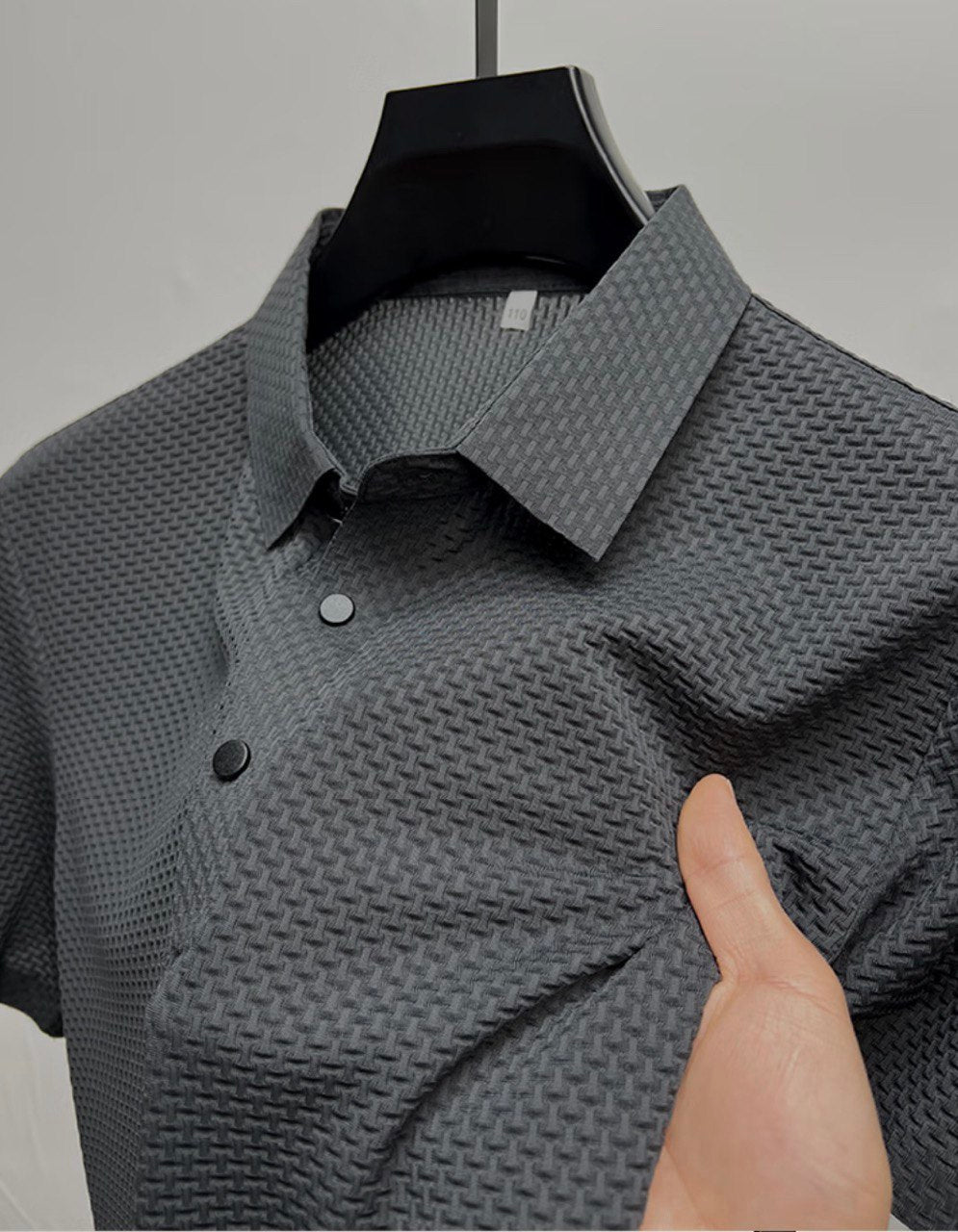 Imported Silk Textured T-Shirt For Men