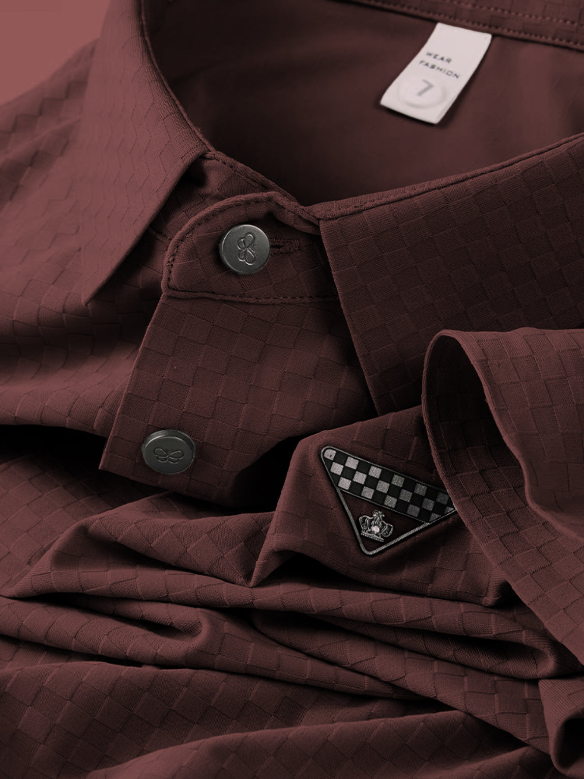 Regal Grid Textured Polo T-Shirt