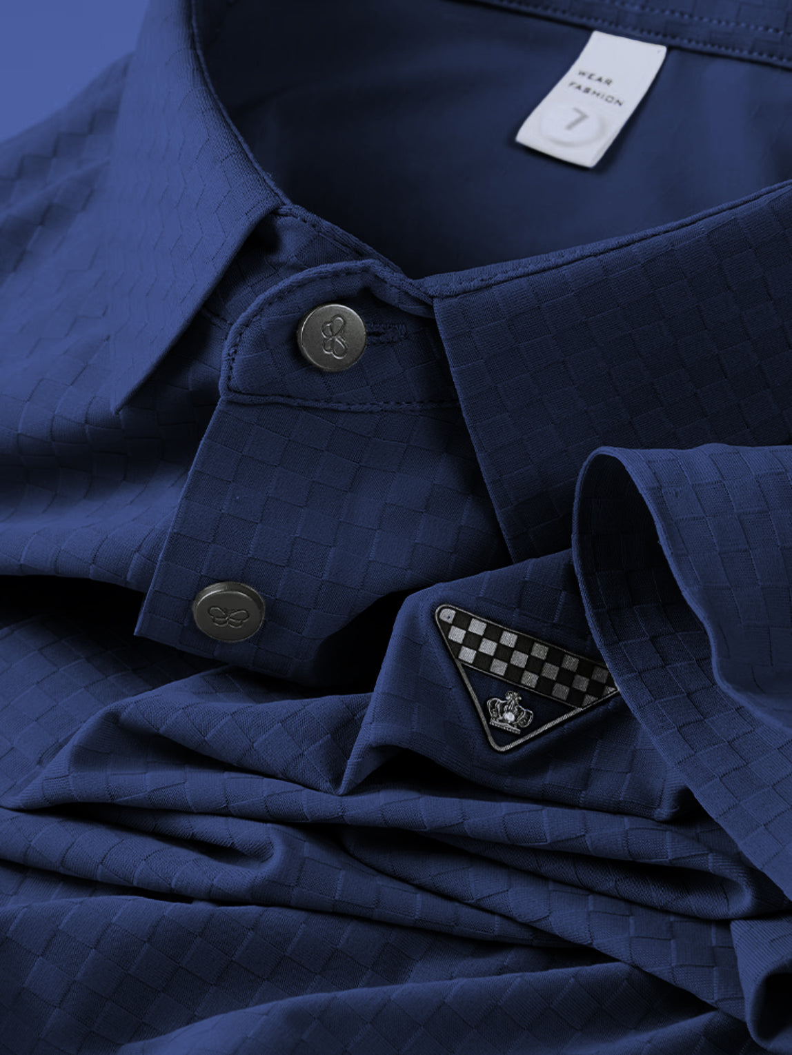 Regal Grid Textured Polo T-Shirt