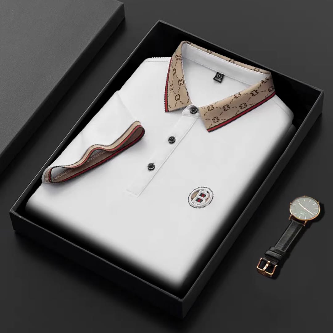 Elegant Minimalist Mark Polo T-Shirt