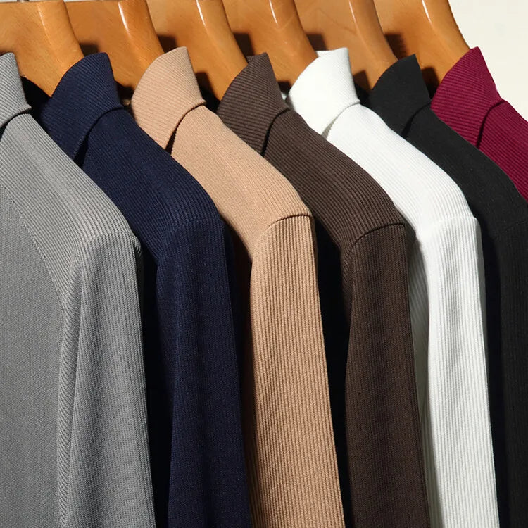 Vintage Knitted Striped Textured T-Shirts