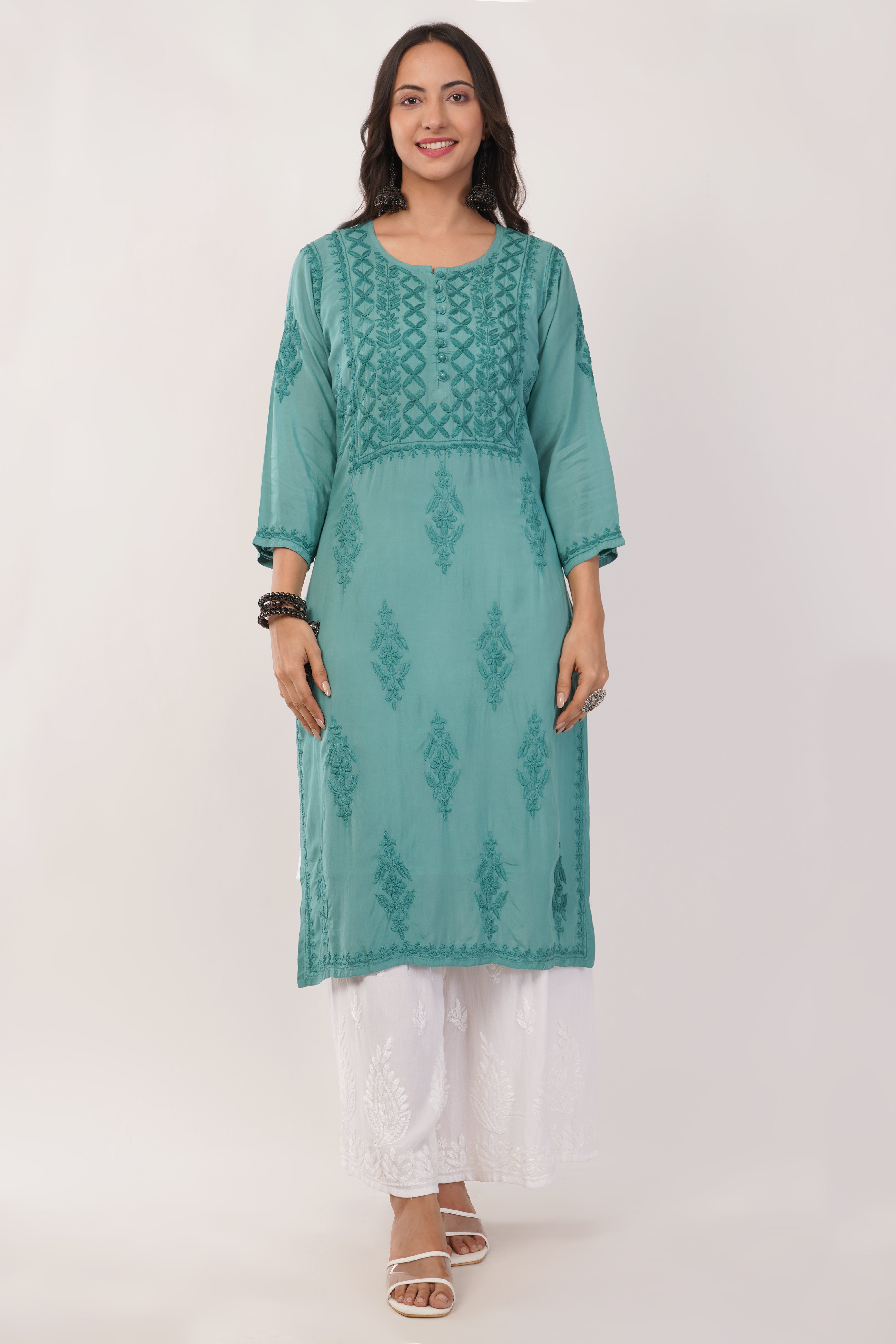 Sage Serenity Mulmul Kurta