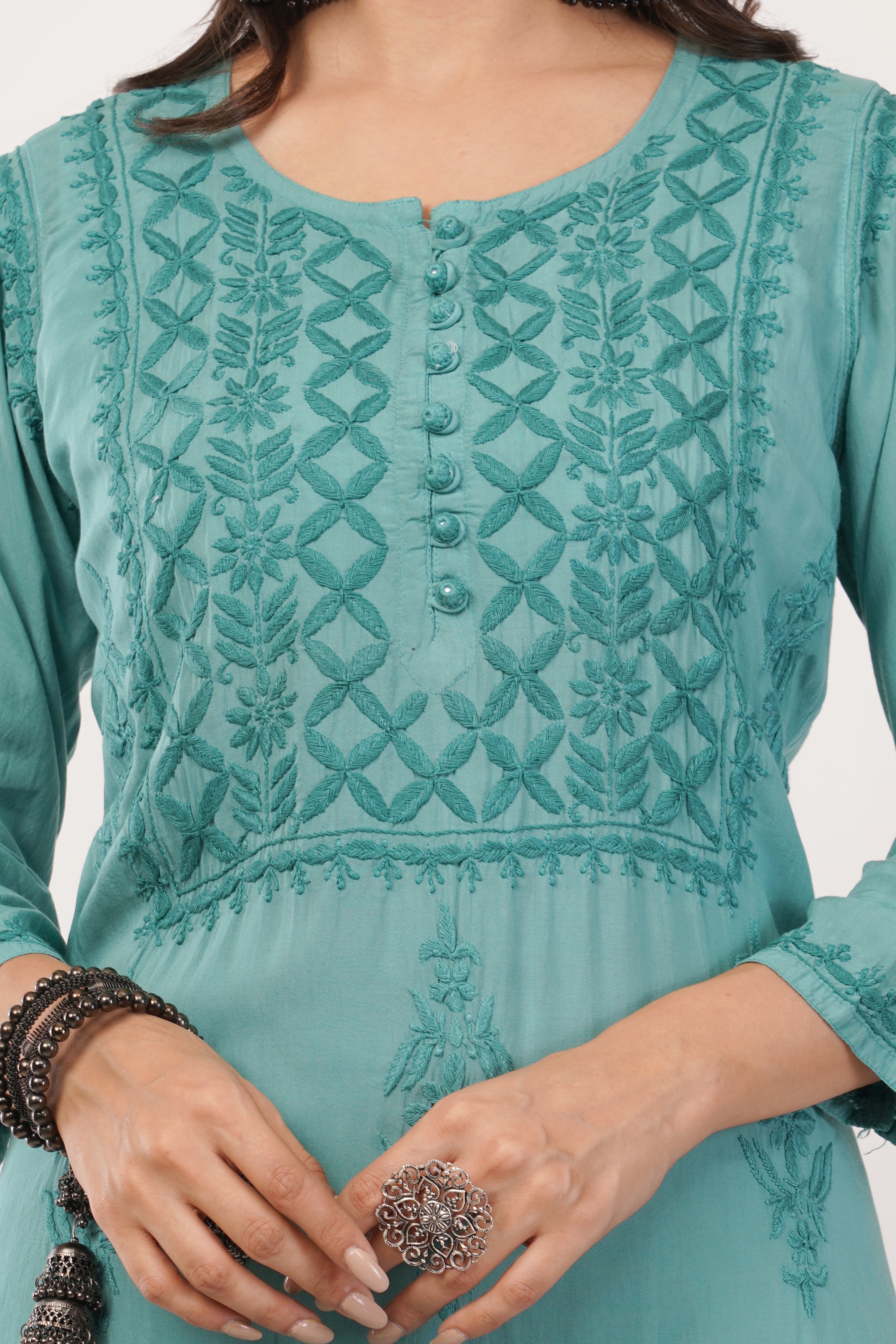 Sage Serenity Mulmul Kurta