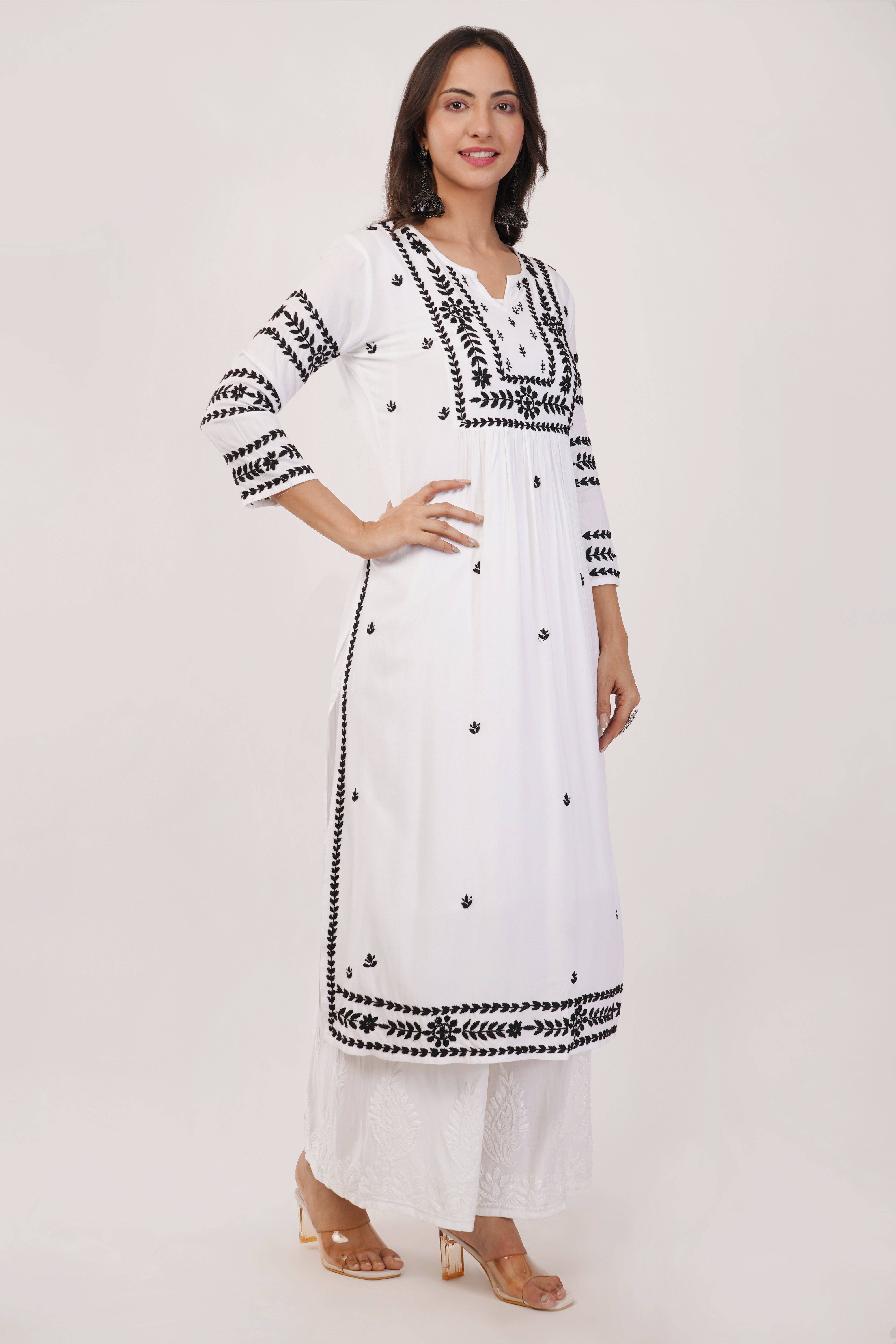 White Classic Muslin Kurta