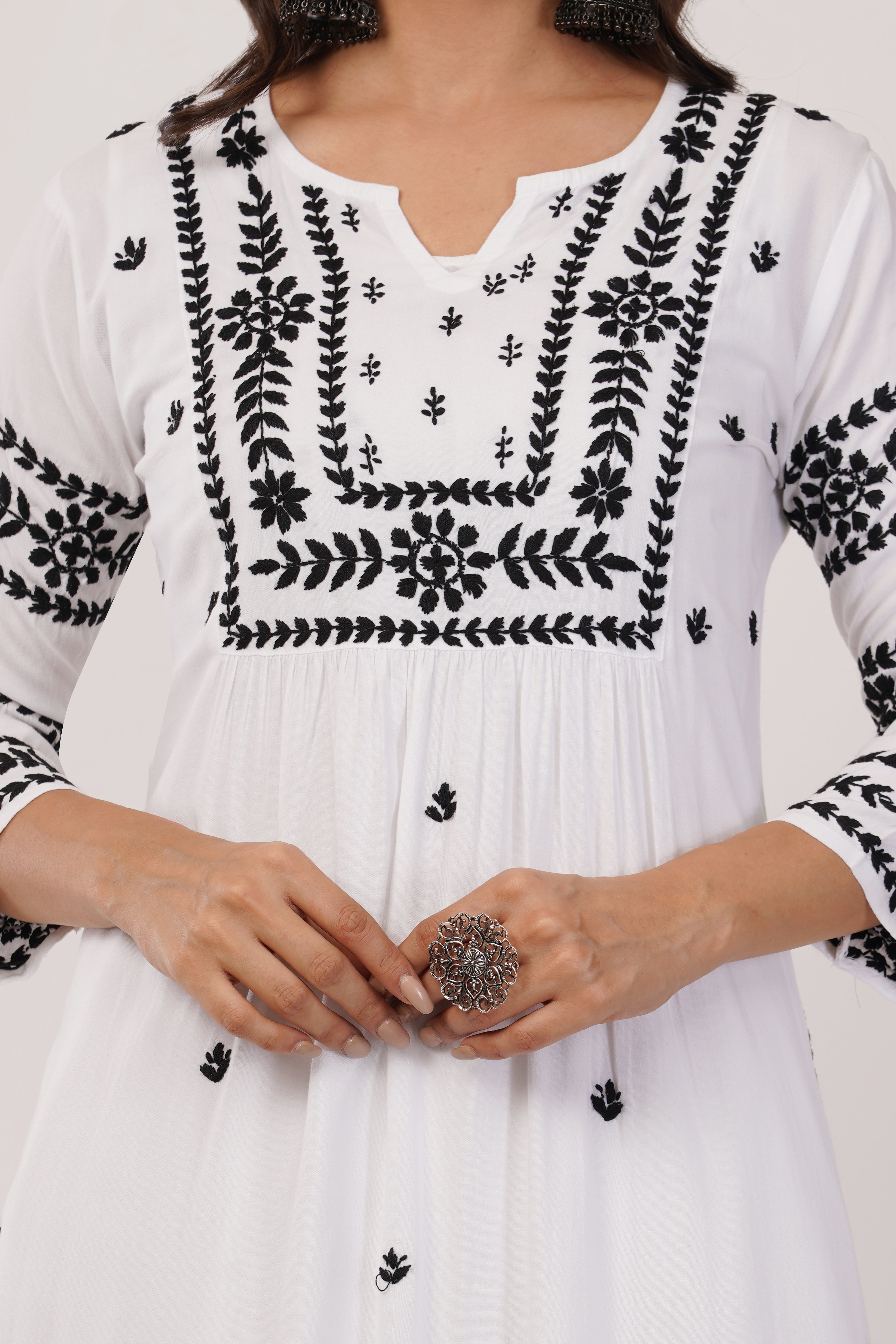 White Classic Muslin Kurta