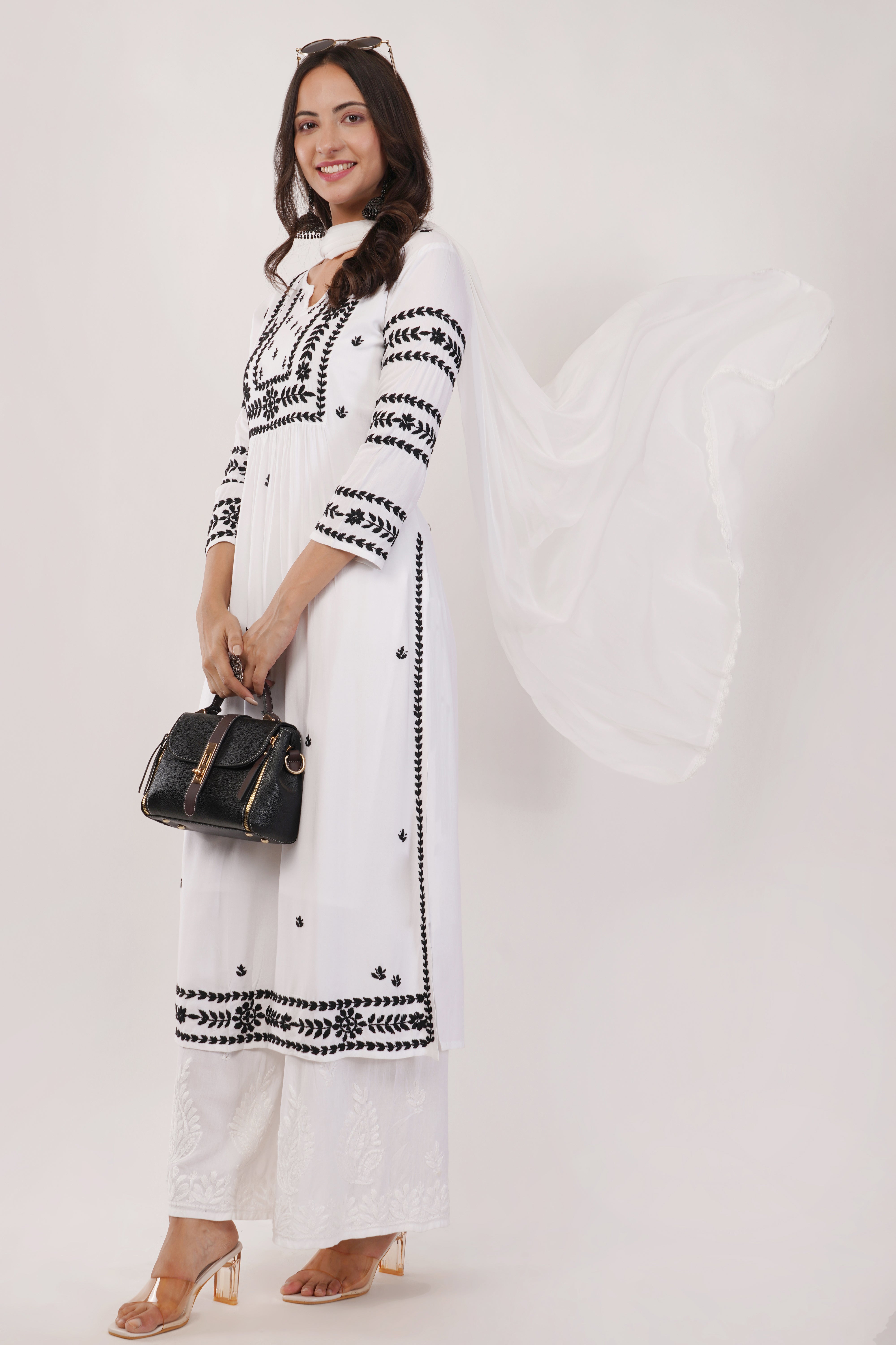 White Classic Muslin Kurta