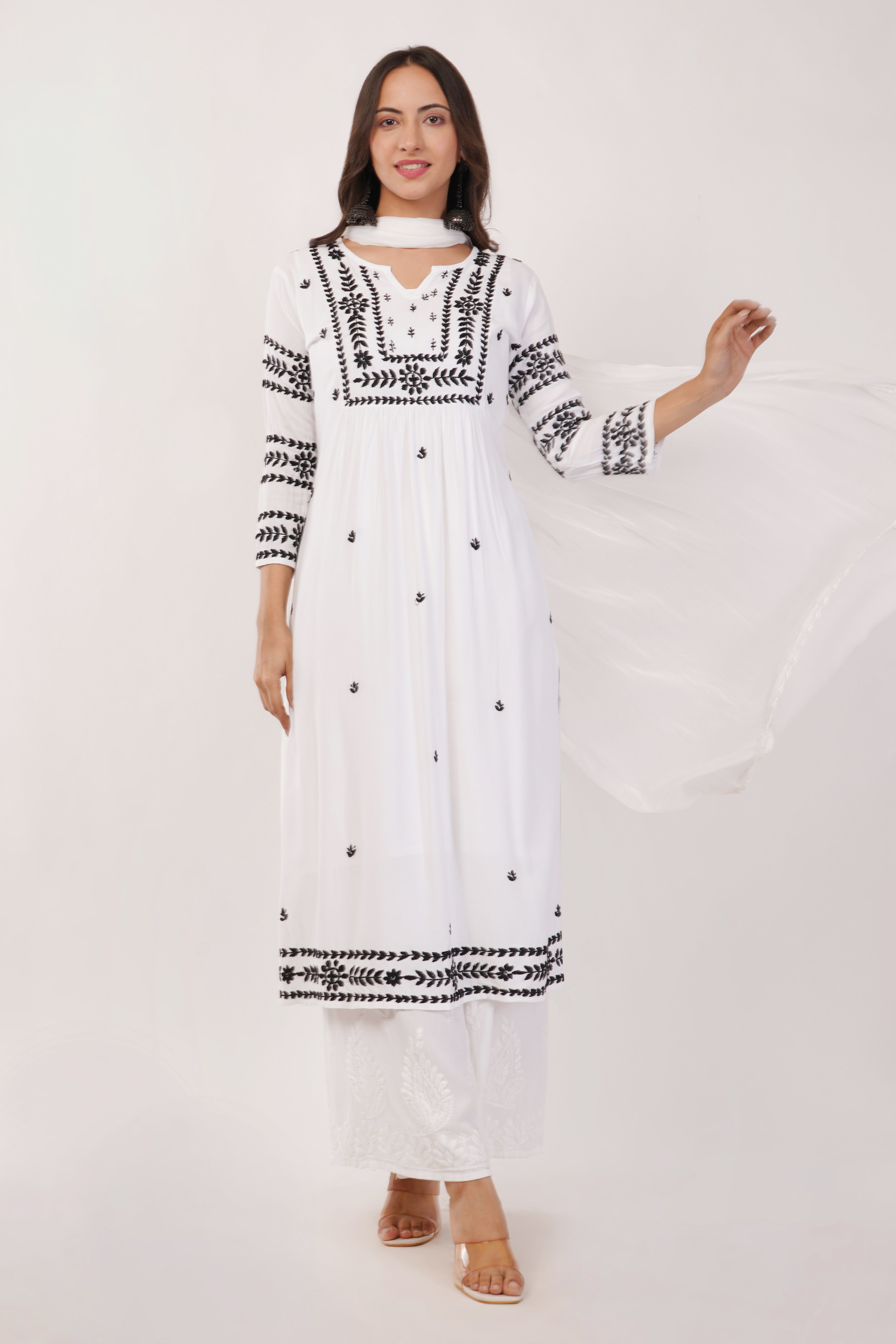 White Classic Muslin Kurta