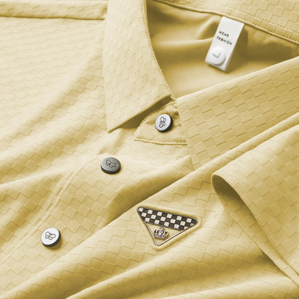 Regal Grid Textured Polo T-Shirt