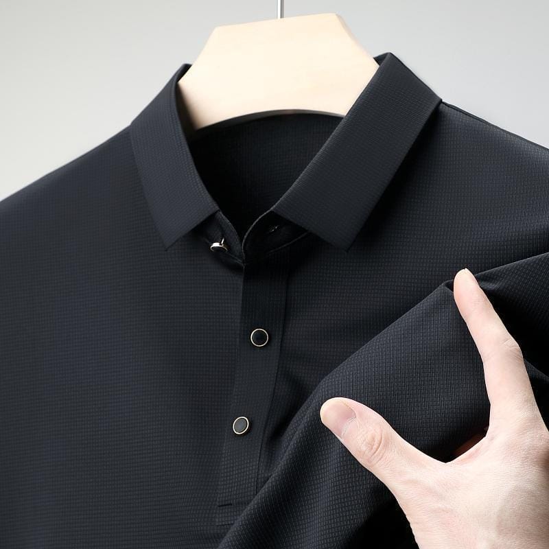 Stylish Men's Polo T-Shirt with Button Placket