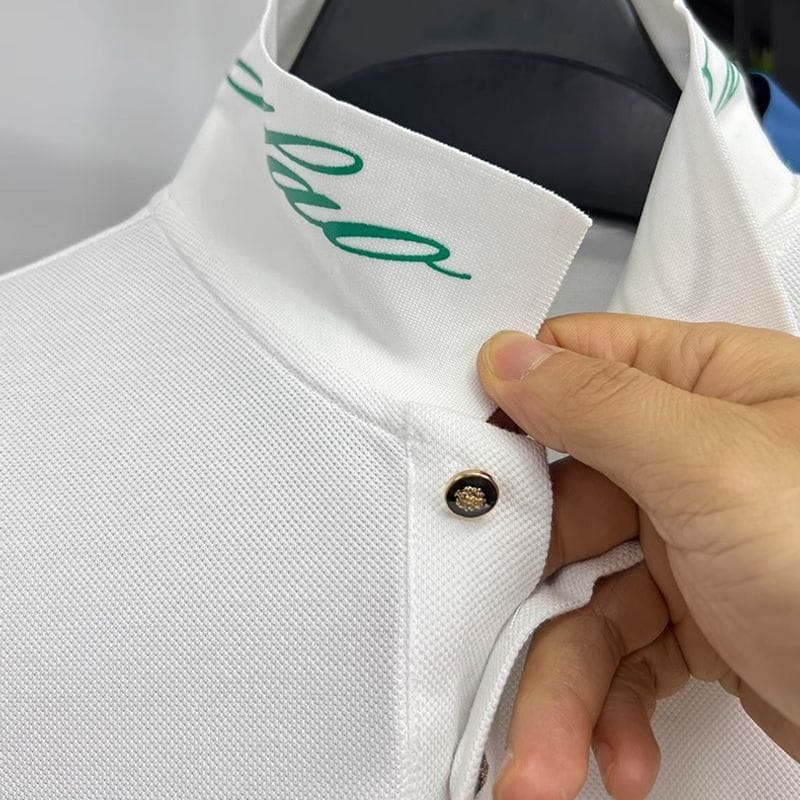 Luxury Embroidered Multicolor Polo Player Logo T-Shirt
