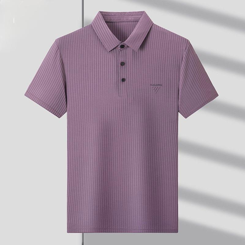 Men’s Designer Polo T-Shirt with Minimalist Embroidered Logo