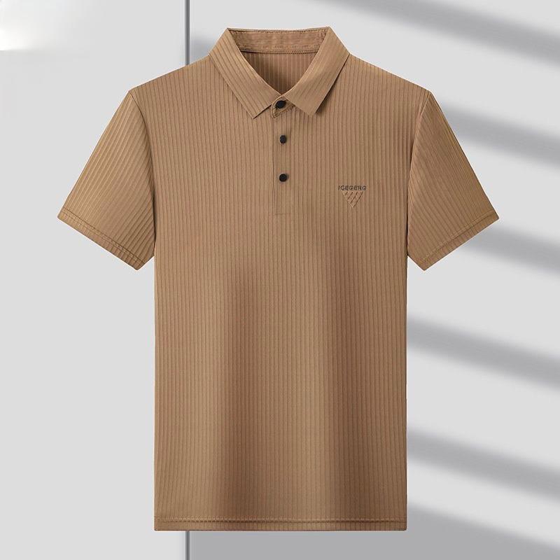 Men’s Designer Polo T-Shirt with Minimalist Embroidered Logo