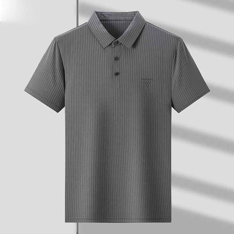 Men’s Designer Polo T-Shirt with Minimalist Embroidered Logo