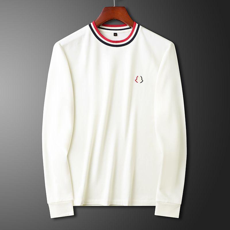 Sophisticated  Long Sleeve T-Shirt with Designer Collar