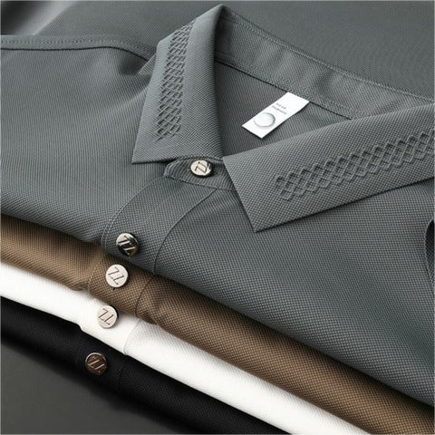 Men’s Classic  Short Sleeve and  Elegant Collar Polo T-Shirt