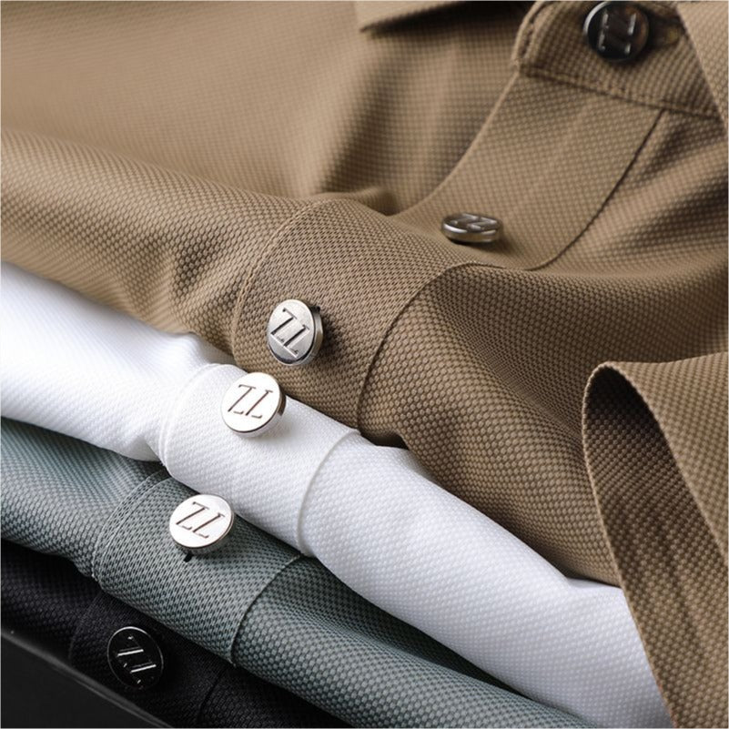 Men’s Classic  Short Sleeve and  Elegant Collar Polo T-Shirt