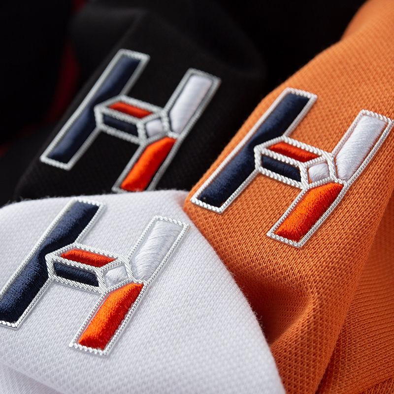 Essential Zip Polo with Geometric Chest Detail