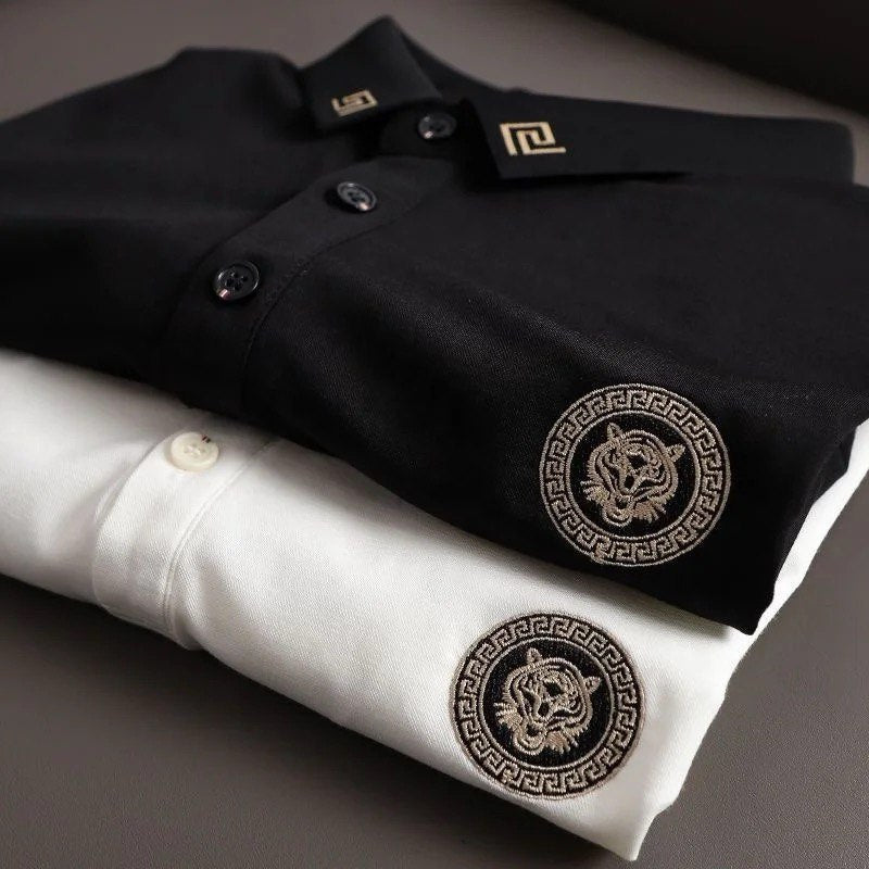 Lavish Silk Tiger Polo T-Shirt